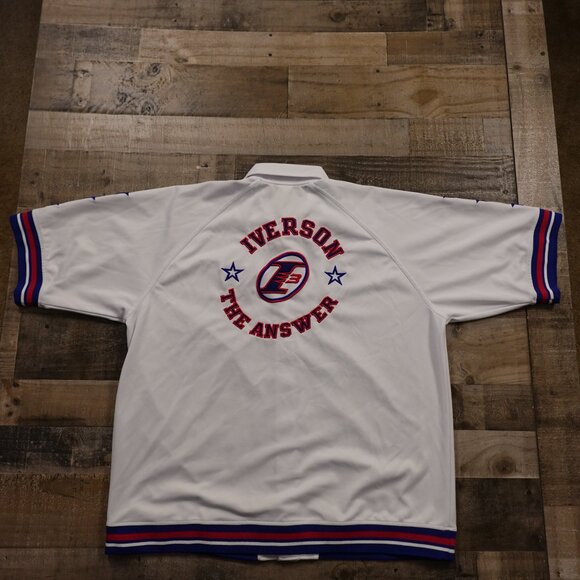Reebok Allen Iverson “The Answer” Limited Edition Jersey Shirt Men’s 2XL White - Picture 9 of 11